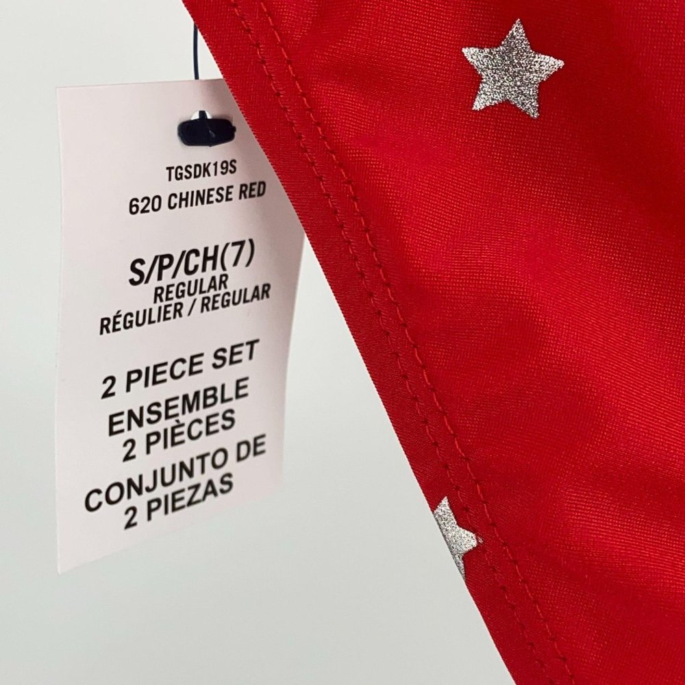 Girls Tankini NWT Red Stars 2 piece - Picture 5 of 11